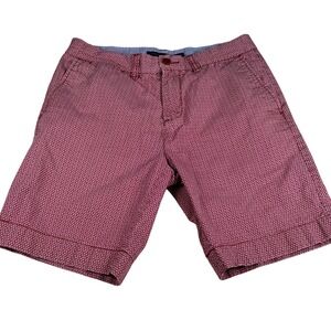 Tommy Hilfiger Shorts Geometric Print Casual Chino Shorts Size‎ 30